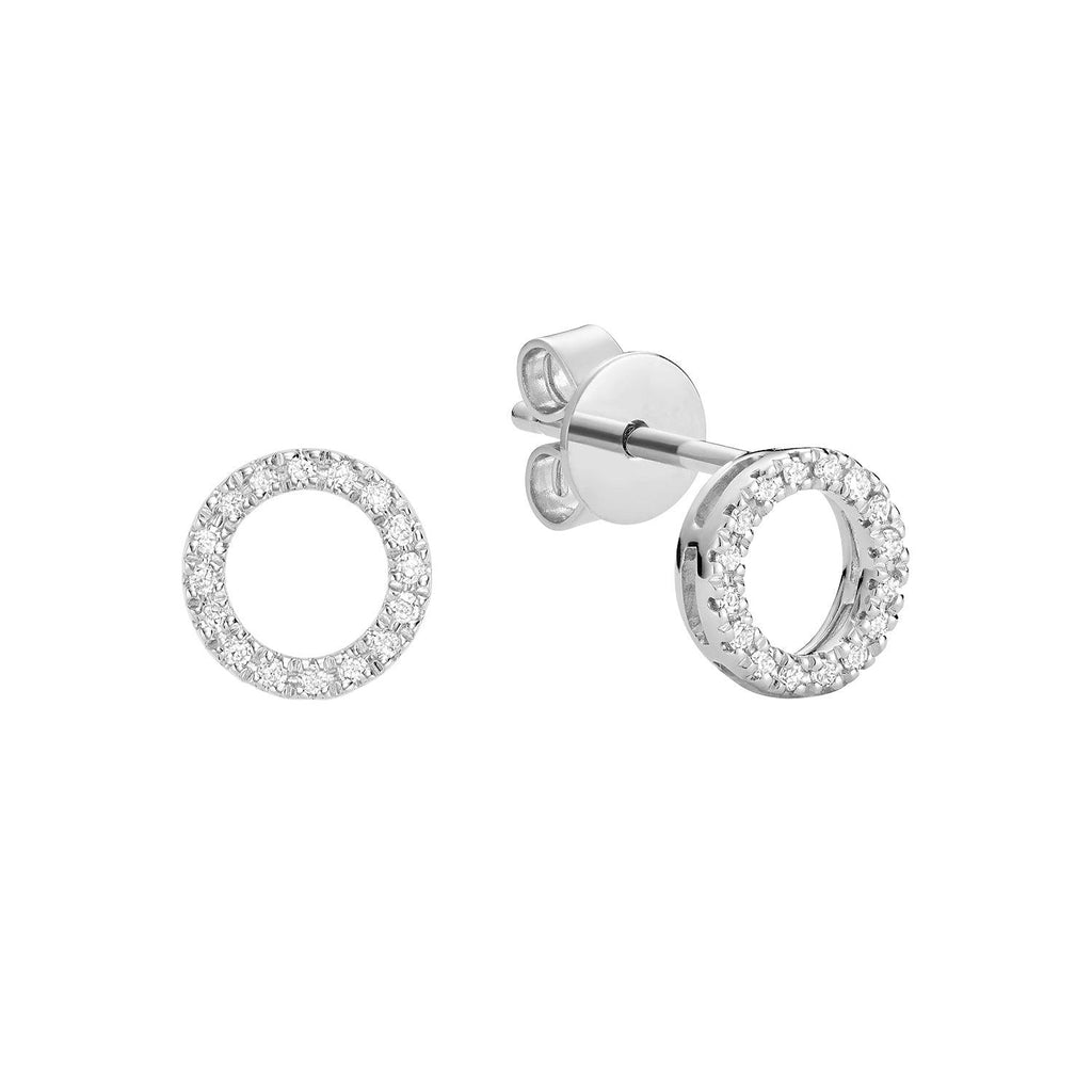Circle of Life Diamond Stud Earrings - RNB Jewellery