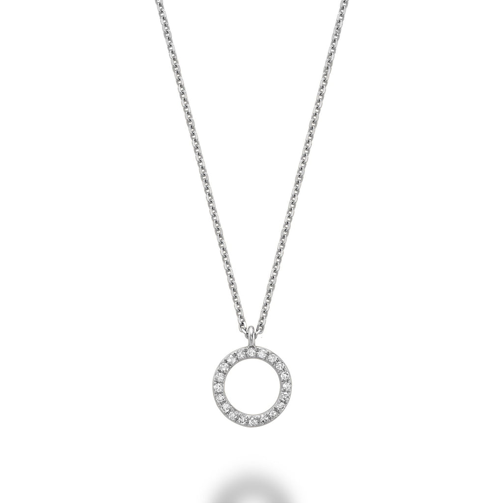 Circle Shape Diamond Pendant - RNB Jewellery