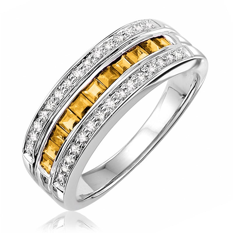 CITRINE & DIAMOND RING - RNB Jewellery