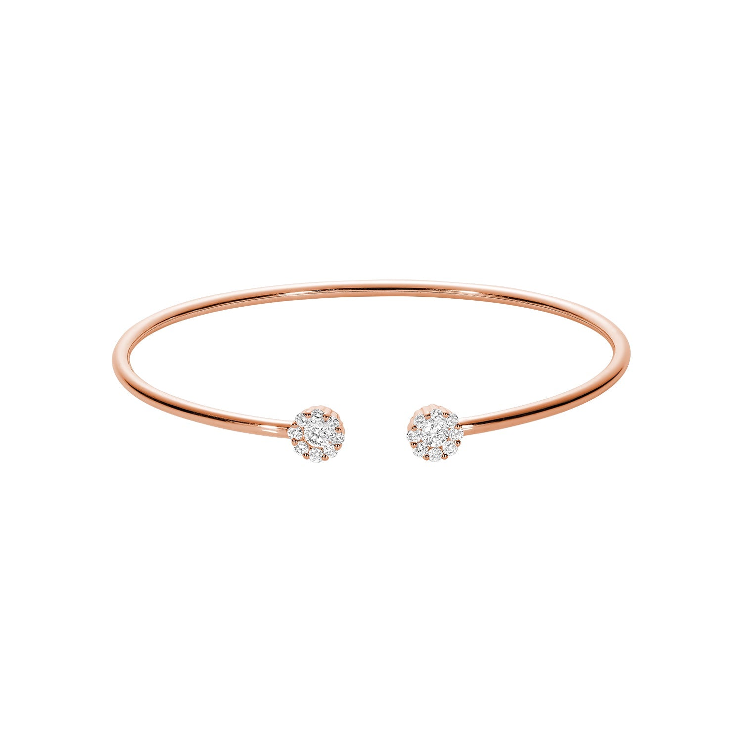 Cluster Diamond Bangle - RNB Jewellery