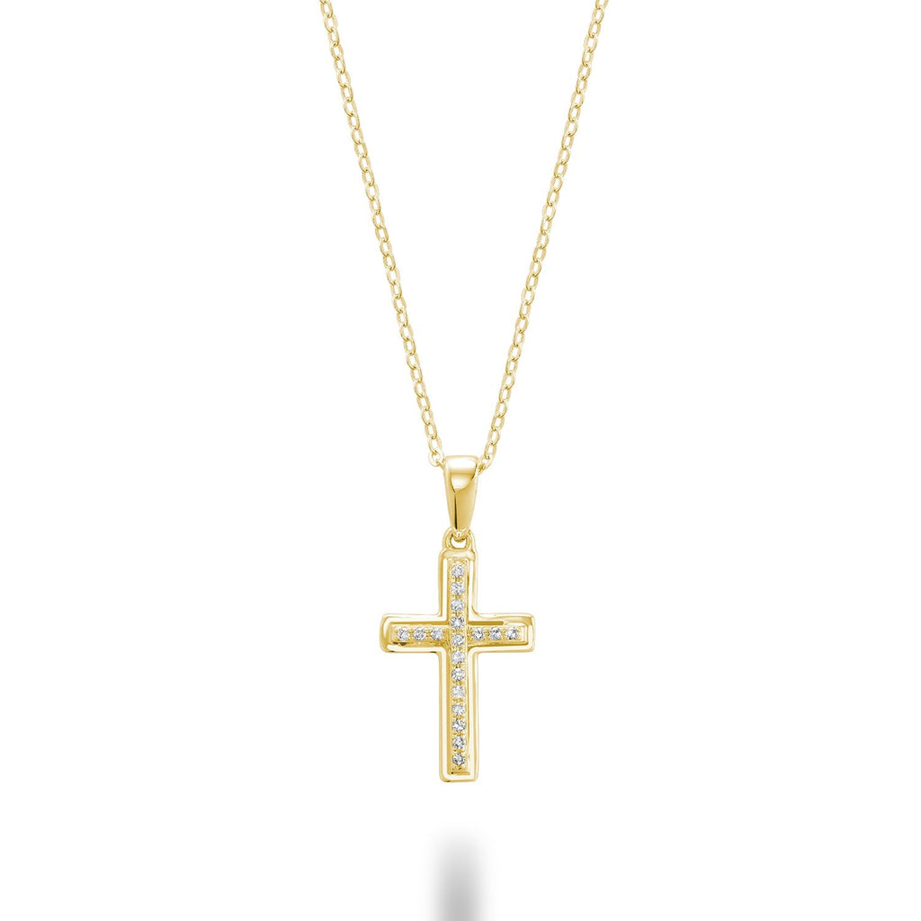 Cross Diamond Pendant - Collier Croix en Diamant - RNB Jewellery