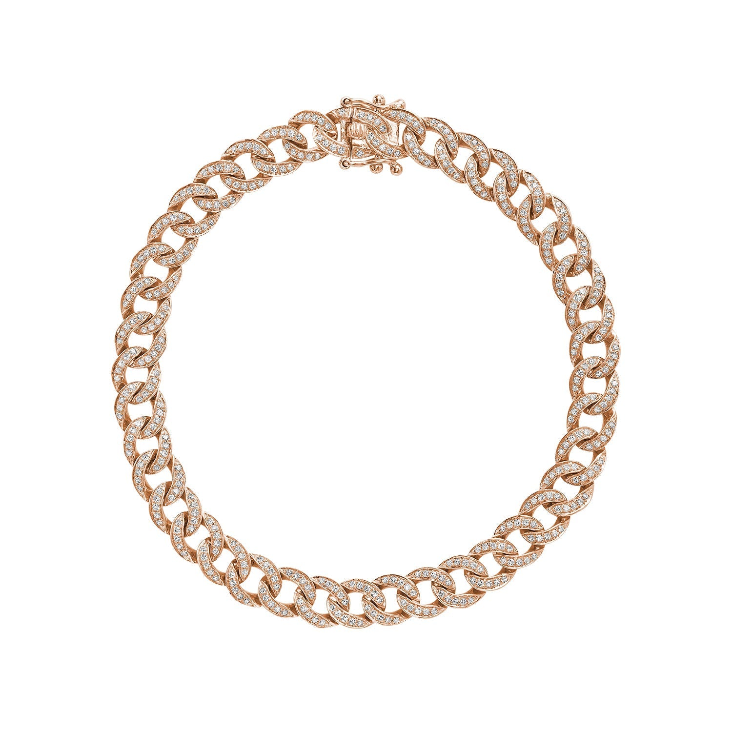 Cuban Link Diamond Bracelet - RNB Jewellery