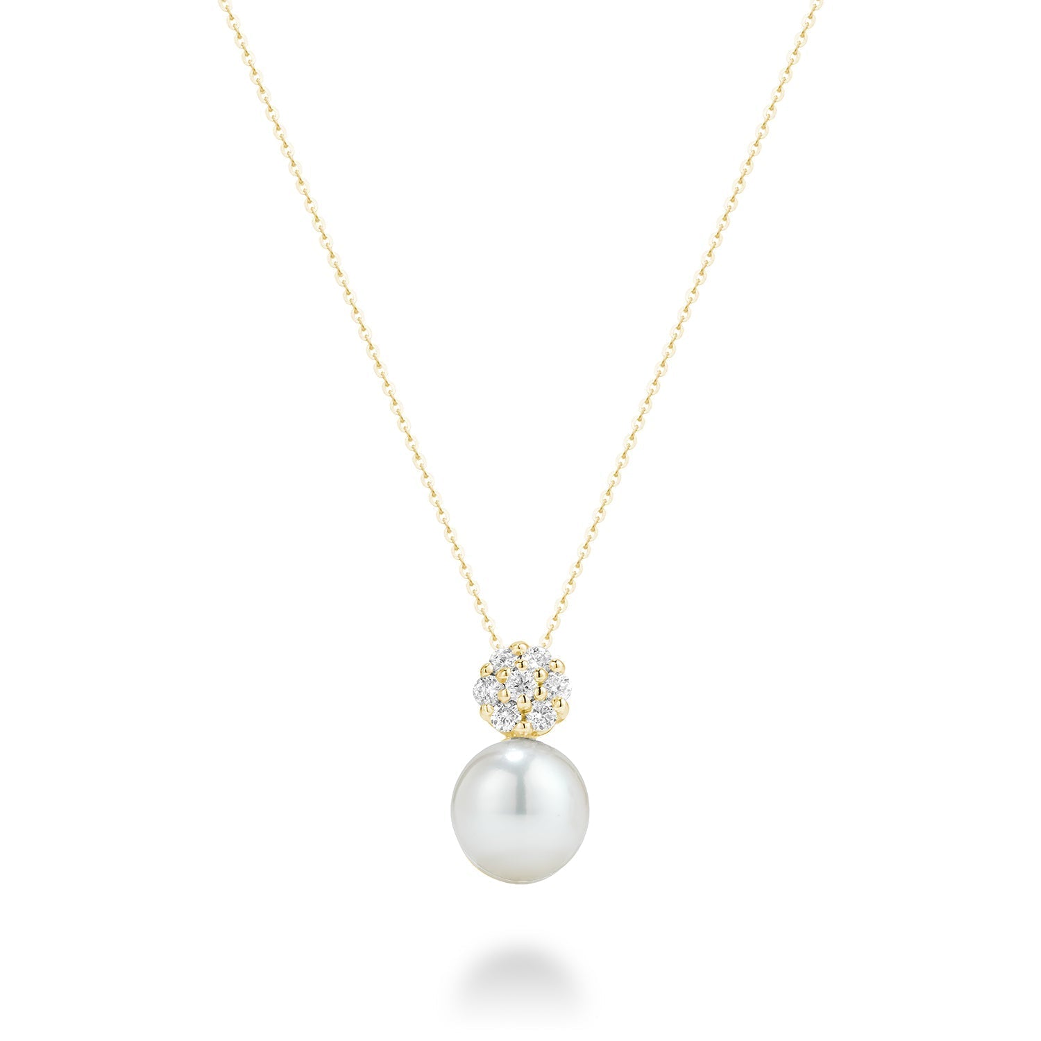 Cultured Pearl & Diamond Pendant - RNB Jewellery