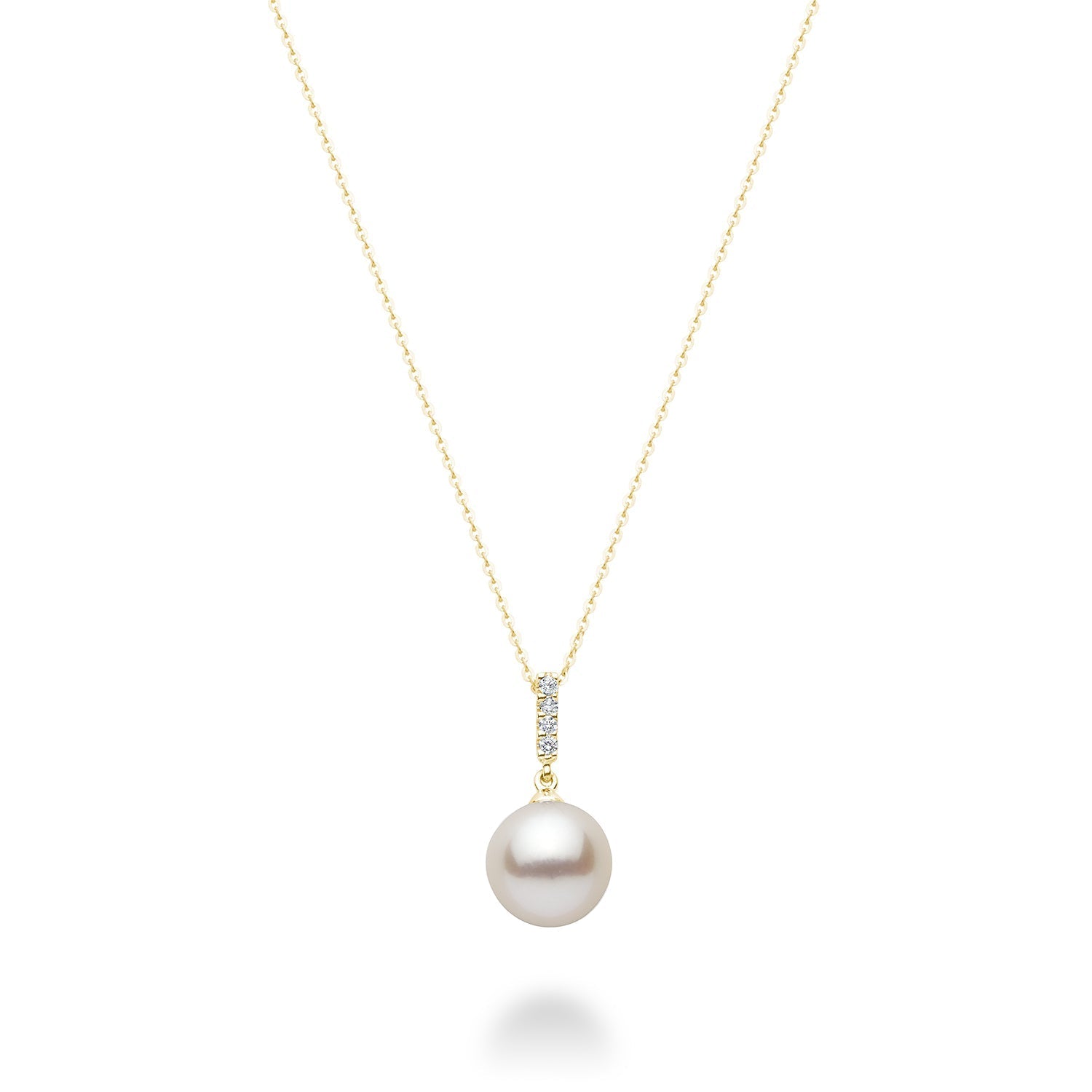 Cultured Pearl & Diamond Pendant - RNB Jewellery