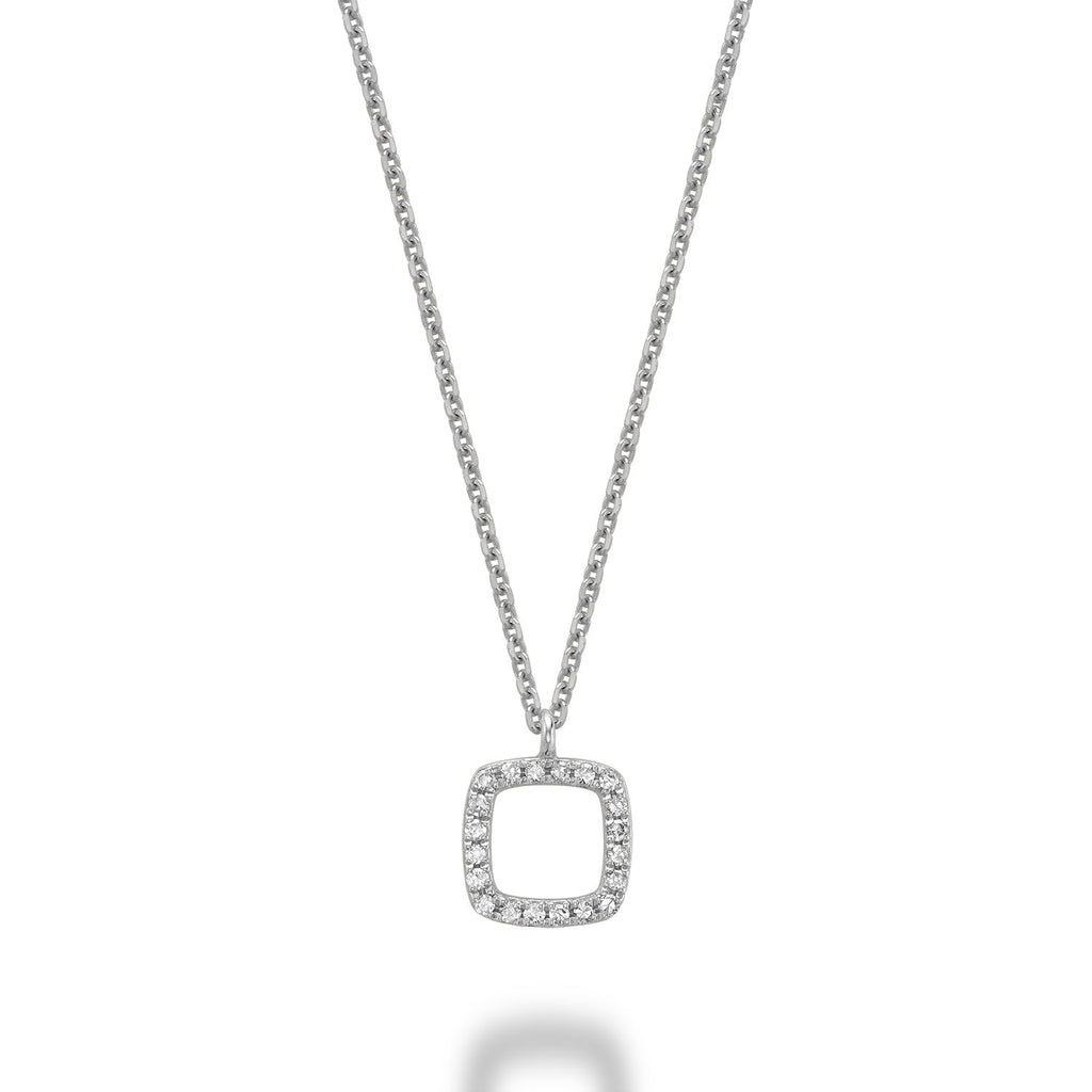 Cushion Shape Diamond Pendant - RNB Jewellery