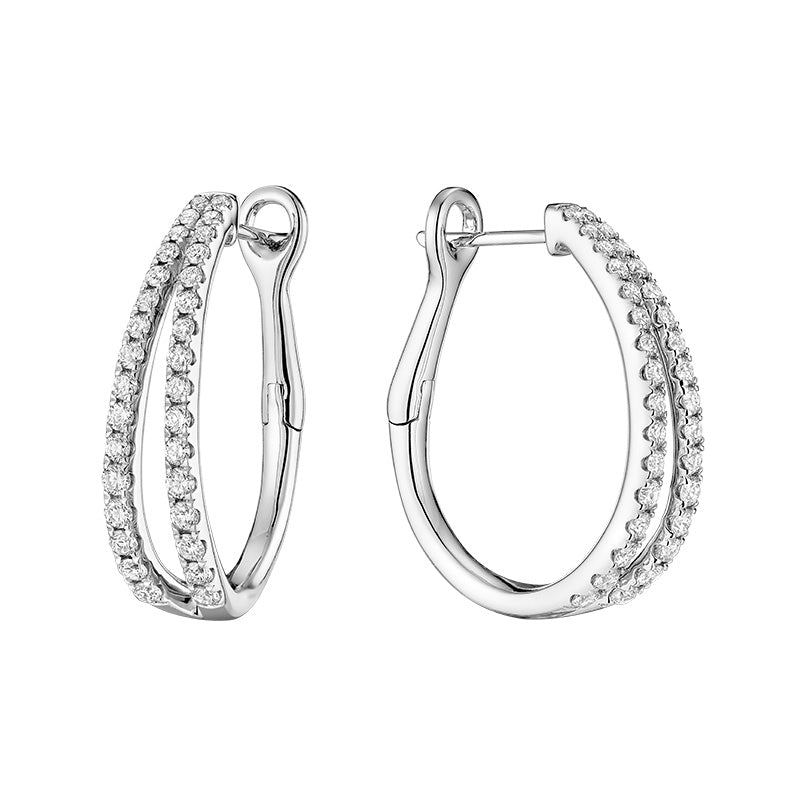 Diamand Huggie Earring - Boucle D'oreille Huggie en Diamants - RNB Jewellery