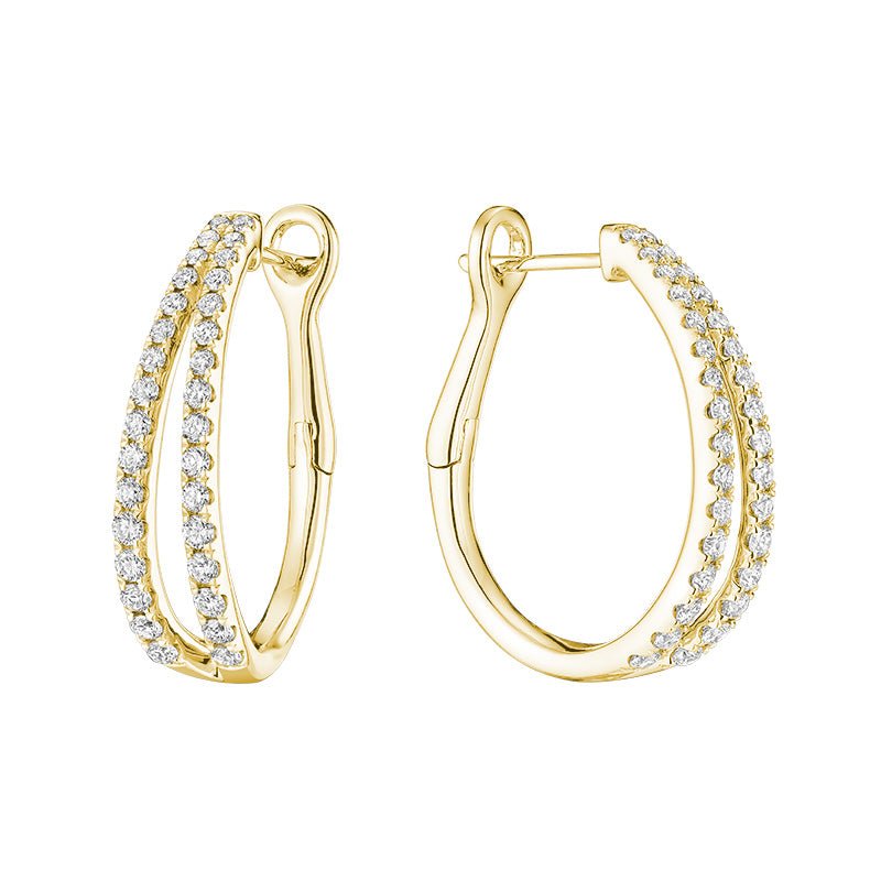 Diamand Huggie Earring - Boucle D'oreille Huggie en Diamants - RNB Jewellery