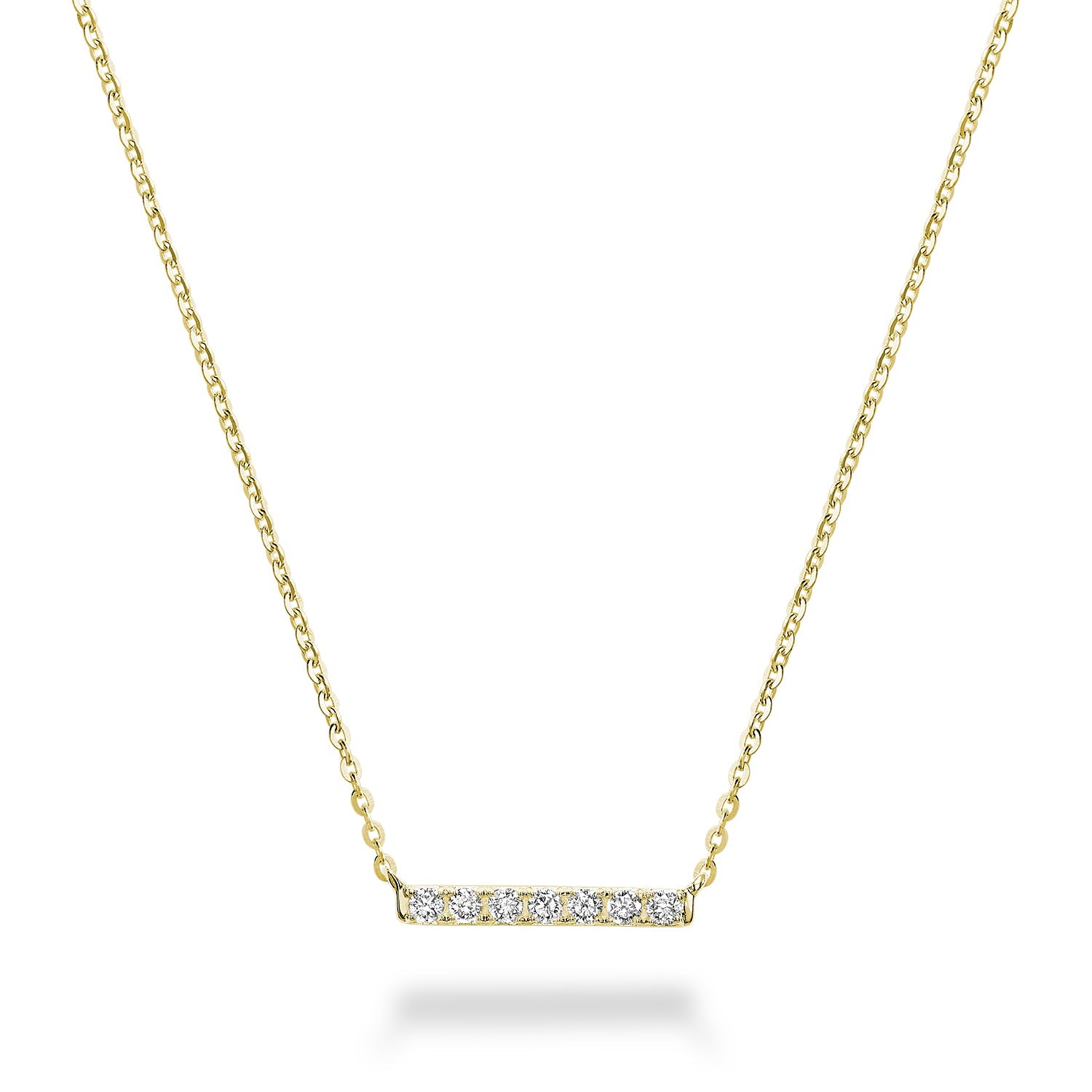 Diamond Bar Necklace - RNB Jewellery