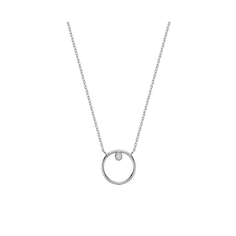 Diamond Circle Necklace - RNB Jewellery