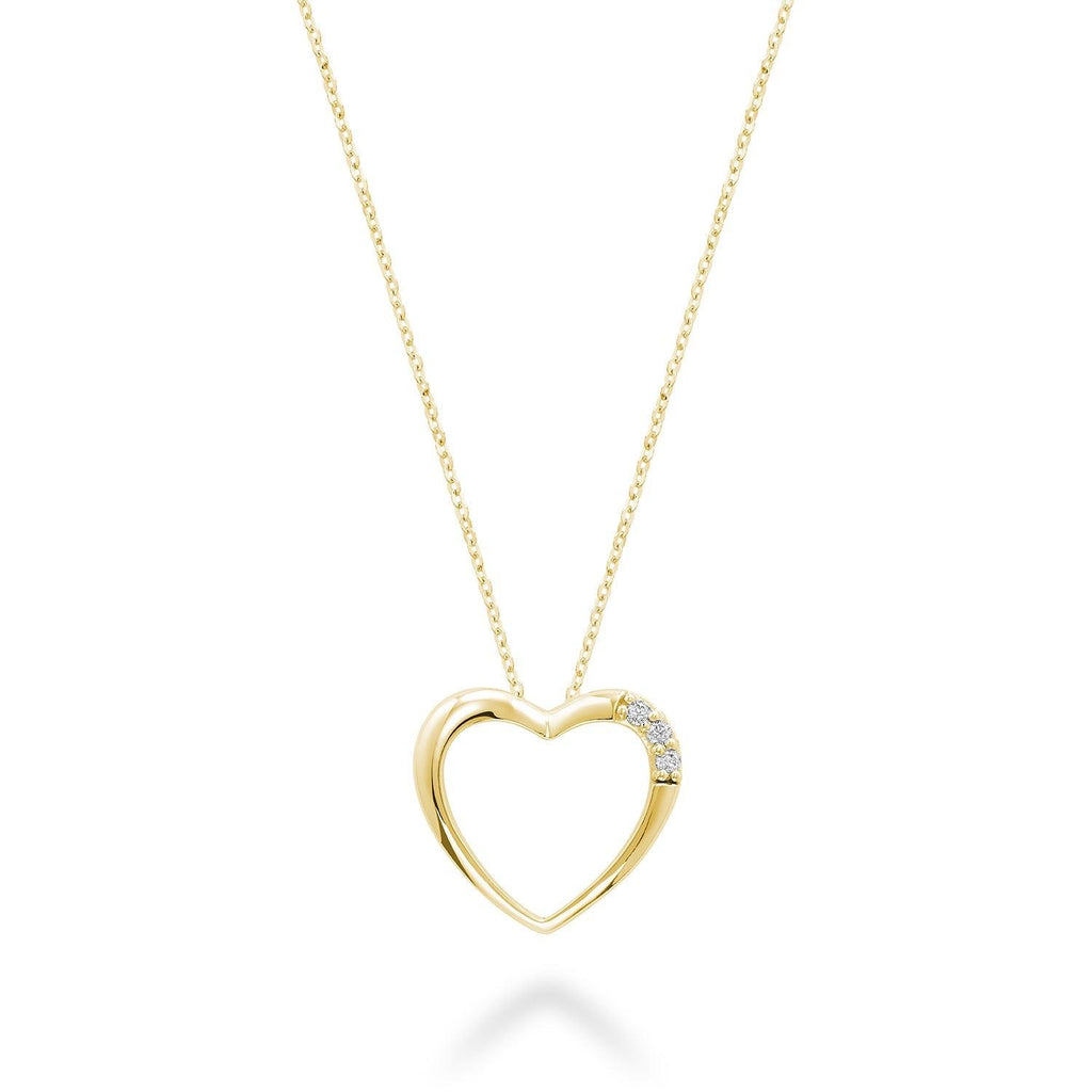 Diamond Heart Pendant - RNB Jewellery