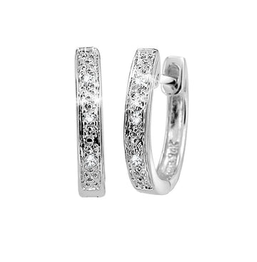 Diamond Huggies Earrings - RNB Jewellery