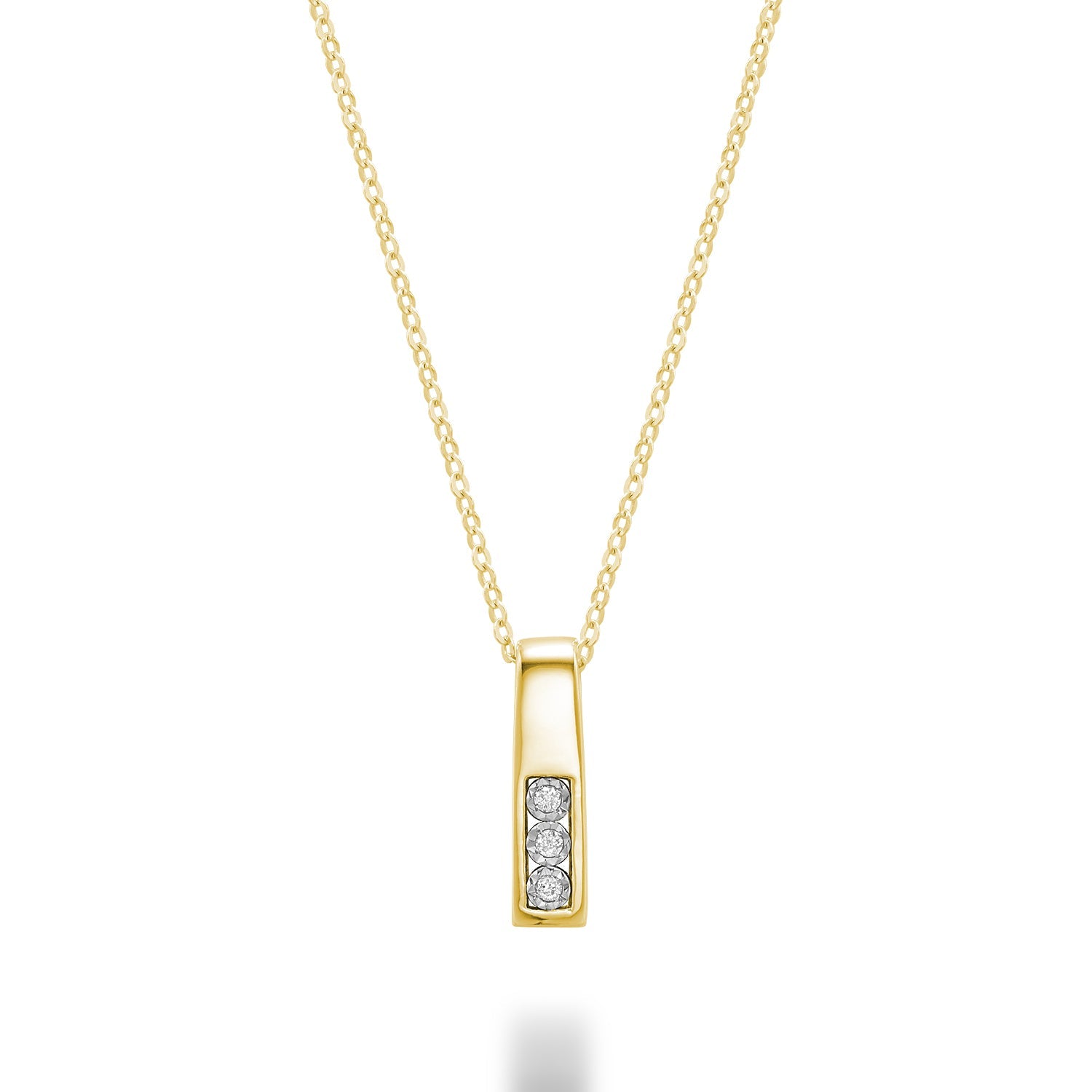 Diamond Illusion Pendant- Collier Diamant Illusion