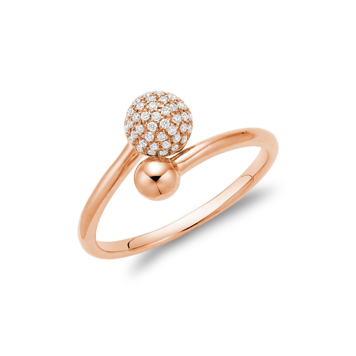 Diamond Pave Crossover Ring - RNB Jewellery