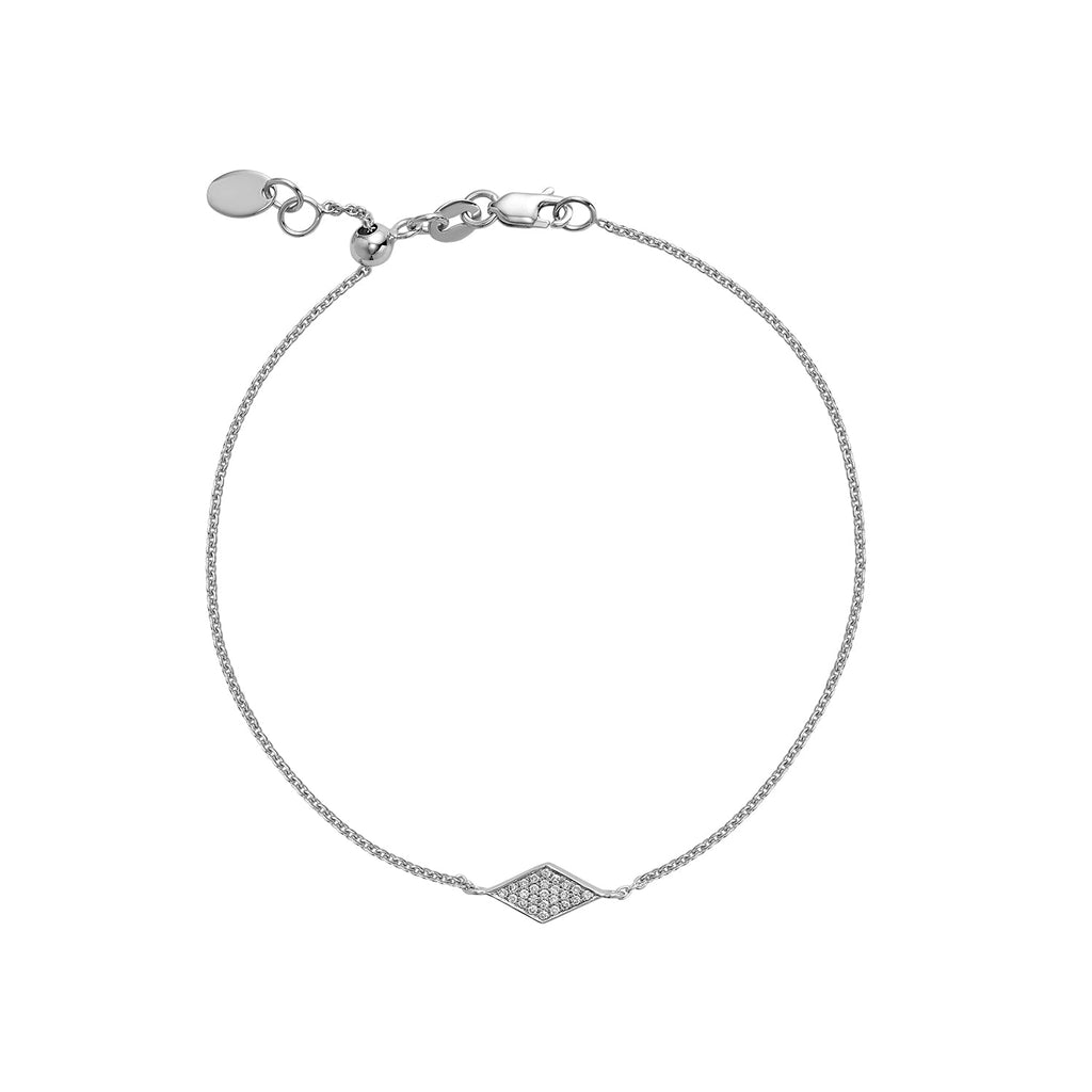 Diamond Shape Pave Diamond Bracelet - RNB Jewellery