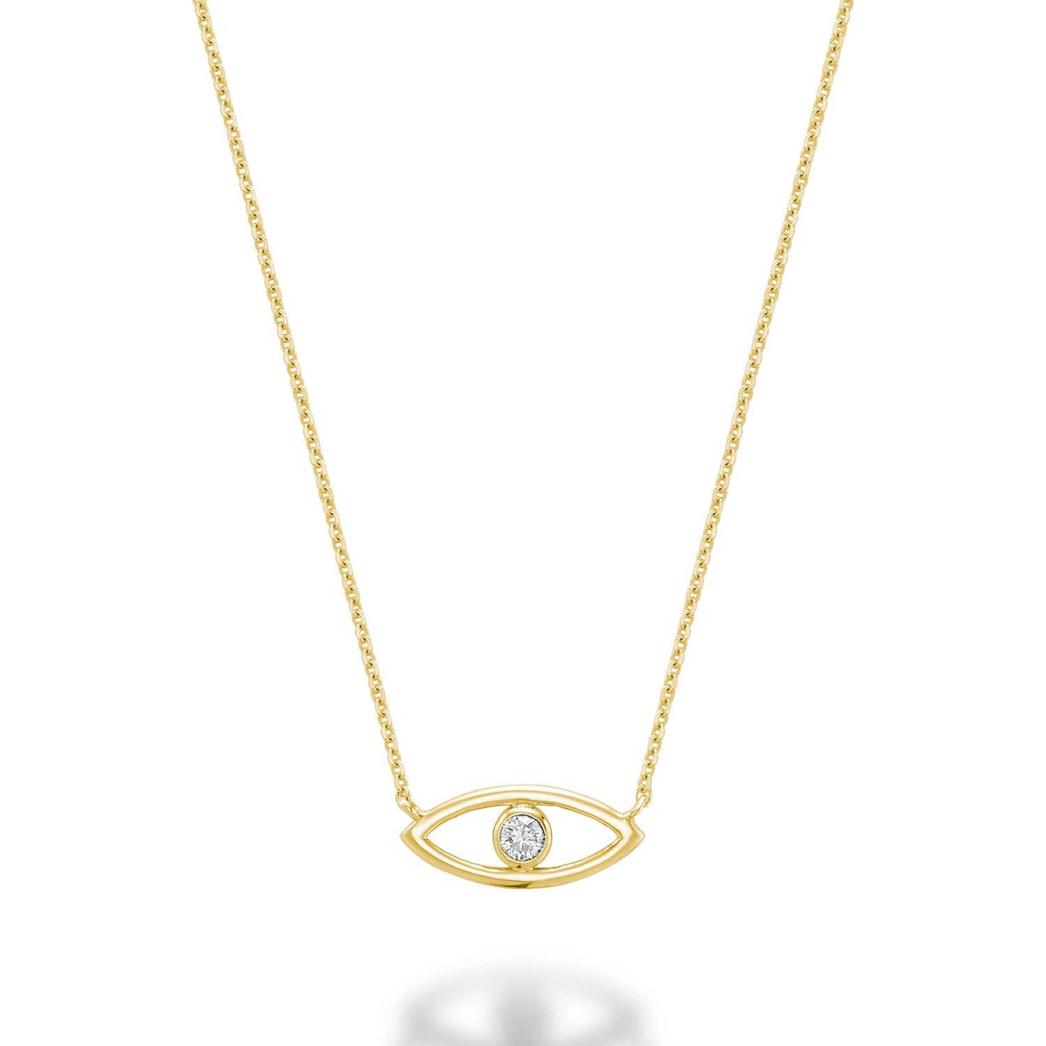 Evil Eye Diamond Necklace - RNB Jewellery