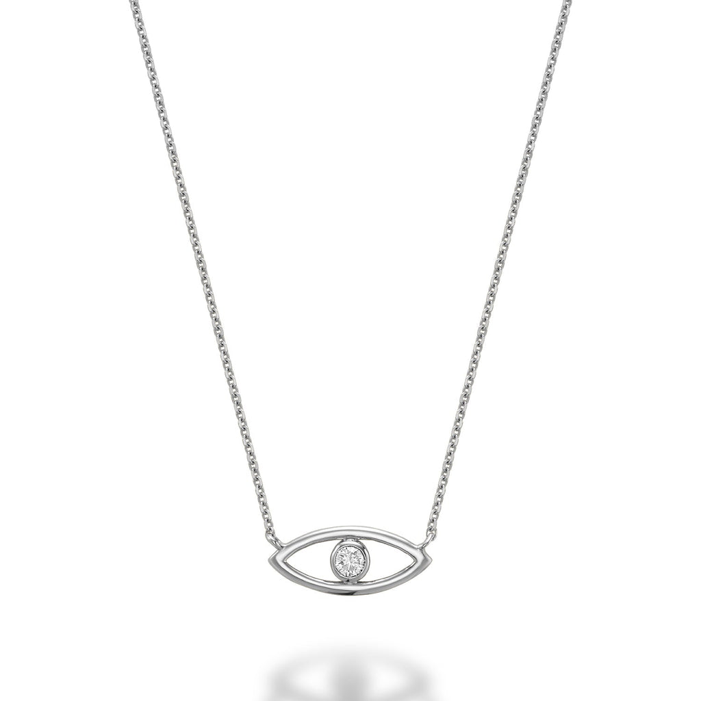 Evil Eye Diamond Necklace - RNB Jewellery