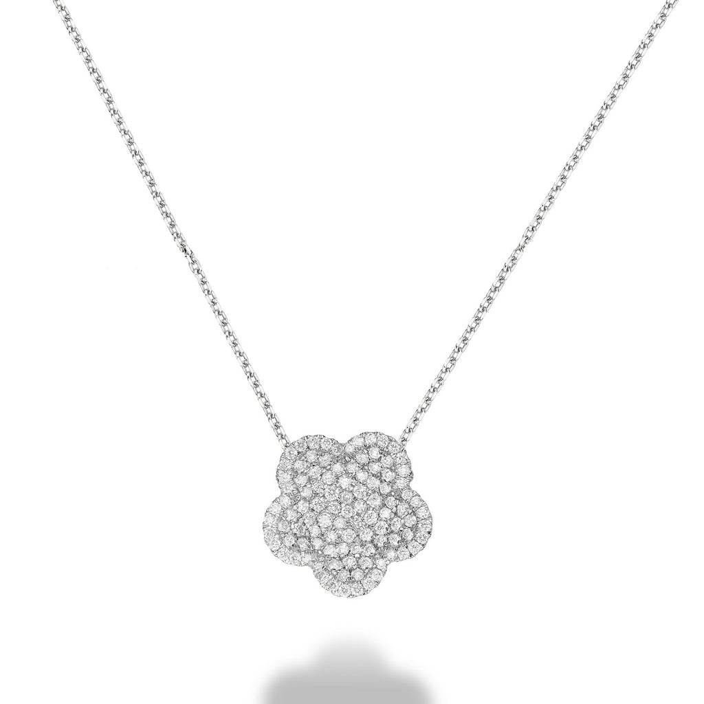Flower Pave Diamond Pendant - RNB Jewellery
