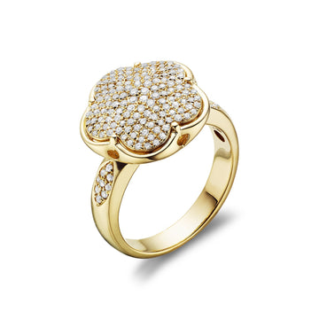 Flower Pave Diamond Ring - RNB Jewellery