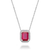White Gold / Created Ruby