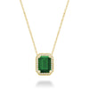 Yellow Gold / Simulated Emerald