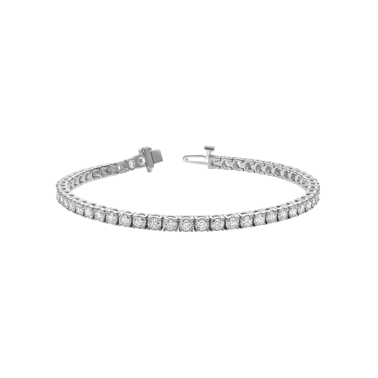 Illusion Diamond Tennis Bracelet - RNB Jewellery