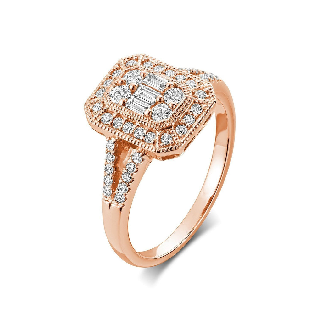 Illusion Setting Diamond Engagement Ring - RNB Jewellery