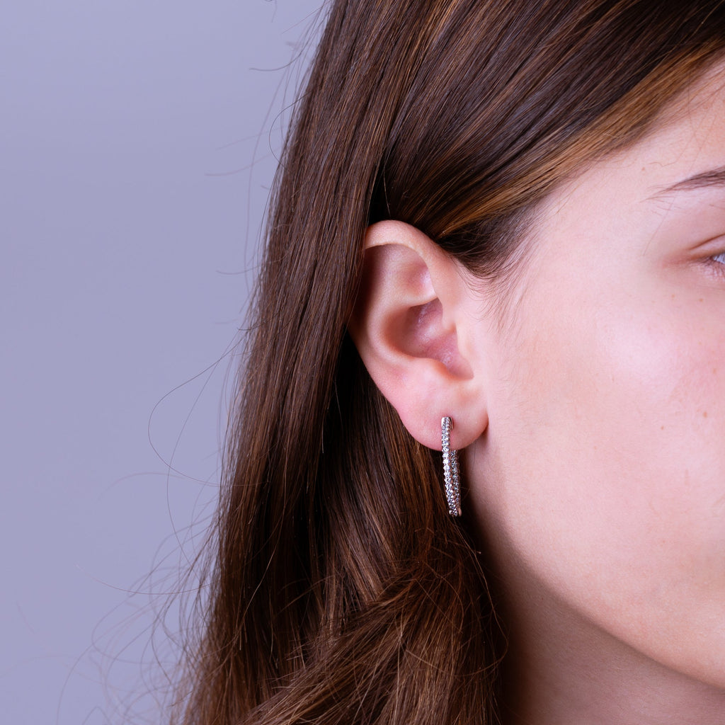 Inside-Out Diamond Hoop Earrings - RNB Jewellery