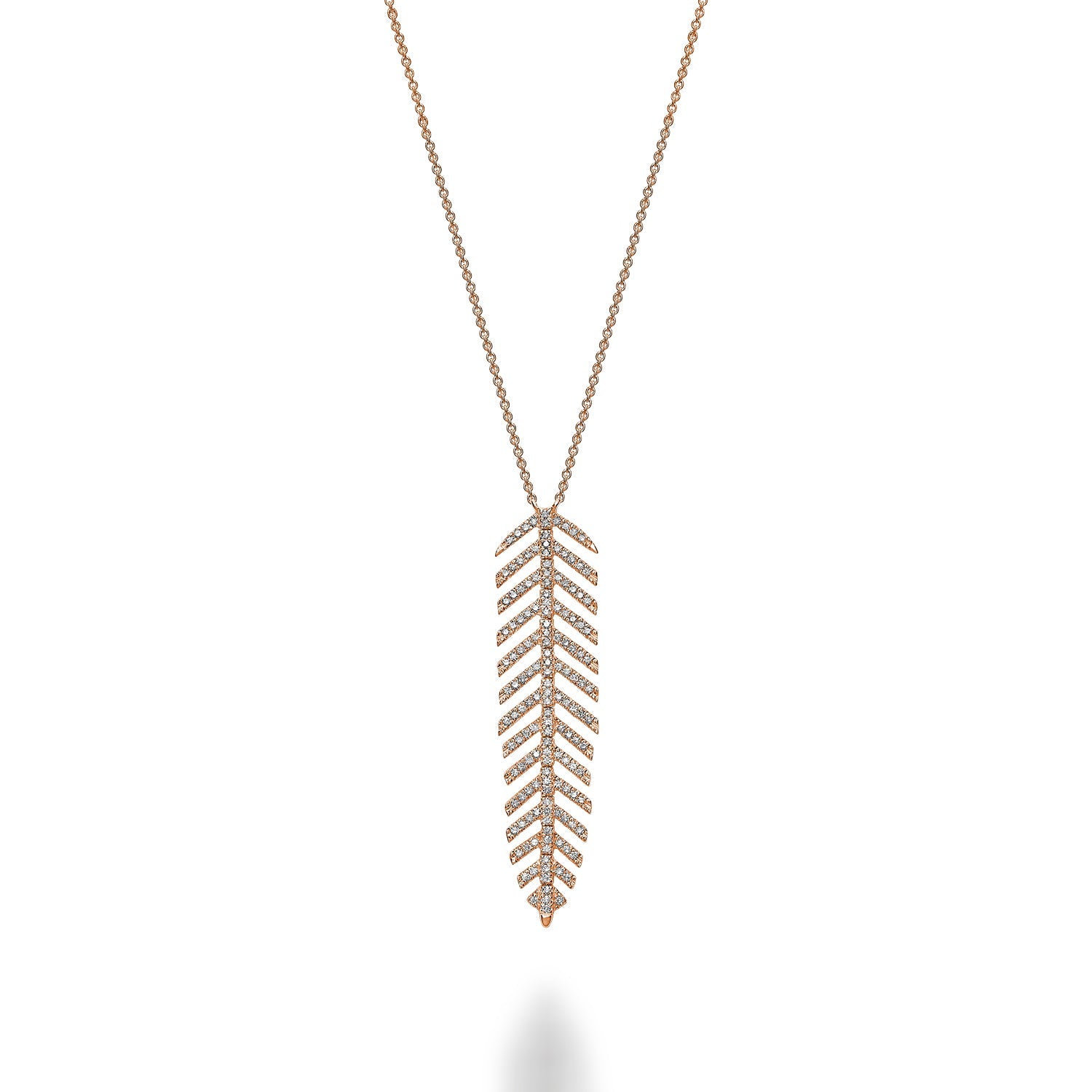 Leaf Diamond Necklace - RNB Jewellery