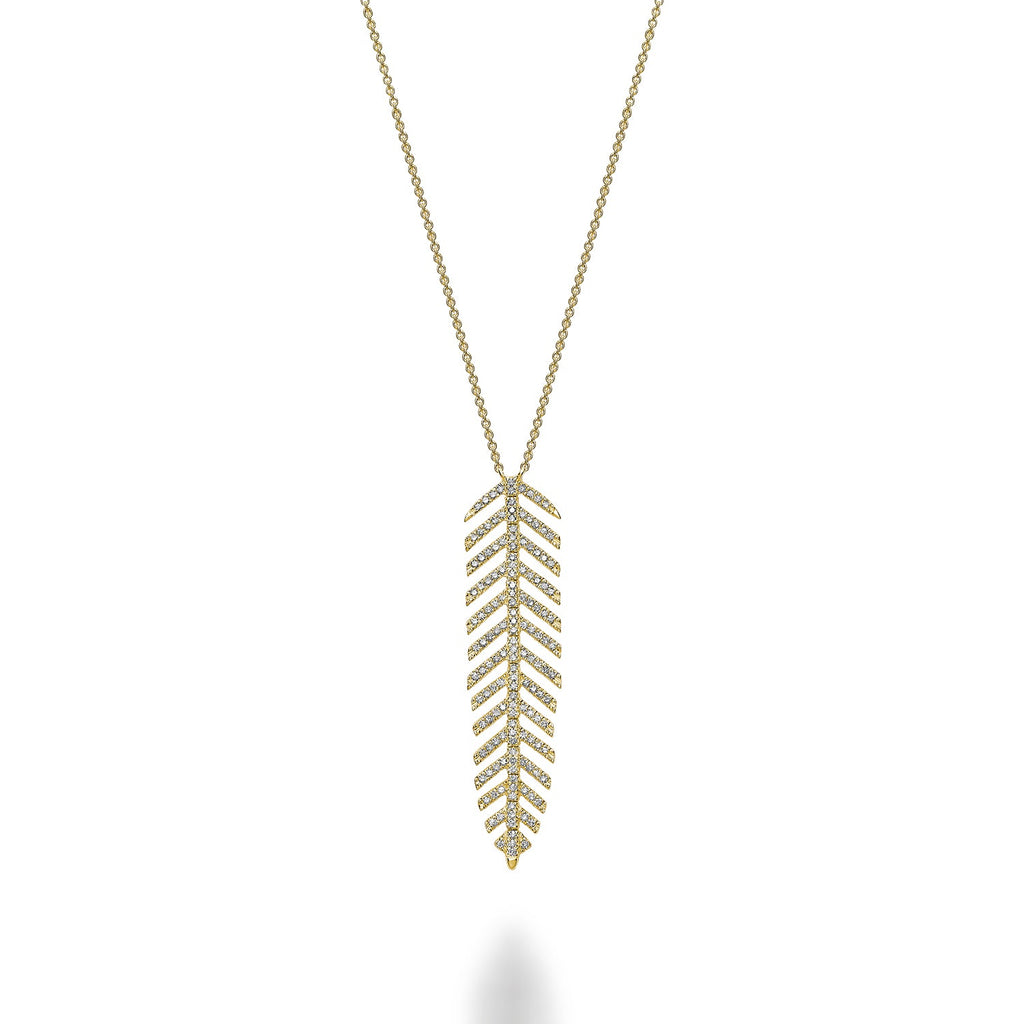 Leaf Diamond Necklace - RNB Jewellery