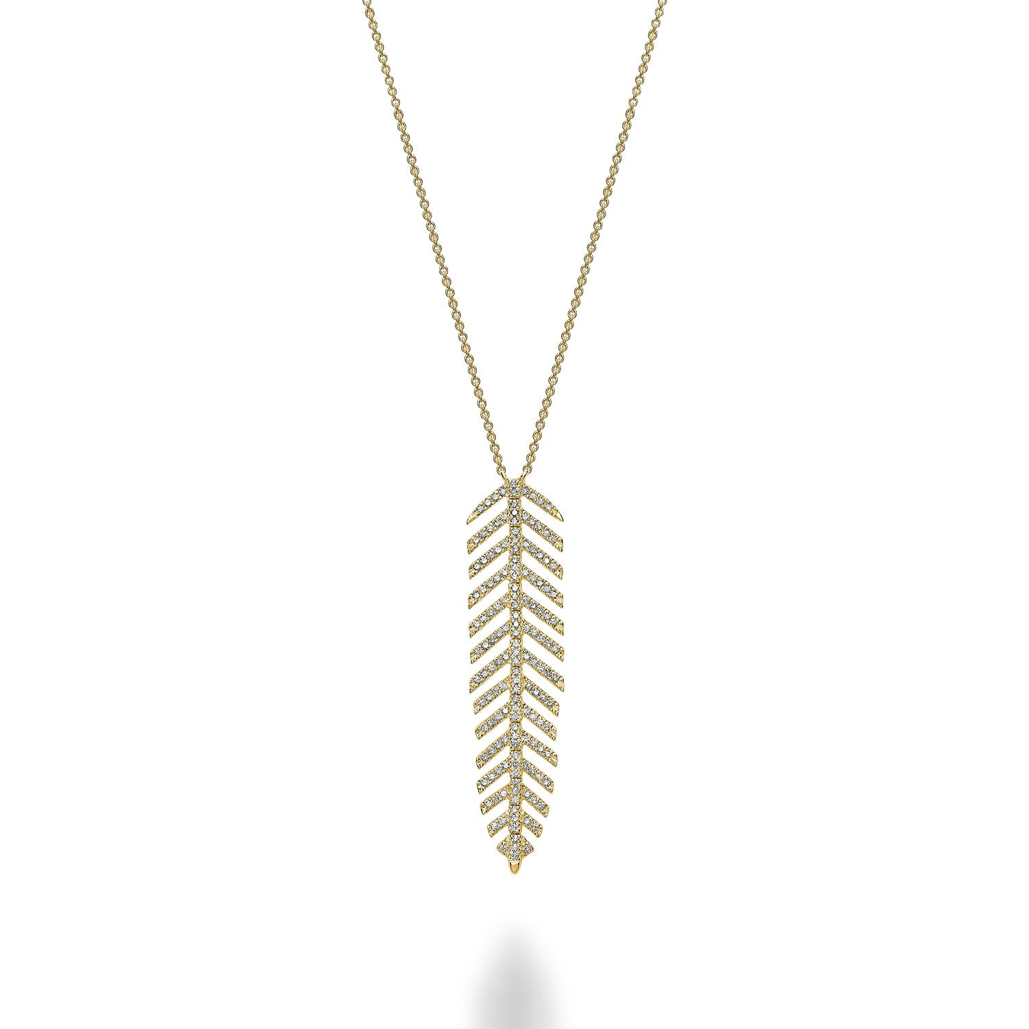 Leaf Diamond Necklace - RNB Jewellery