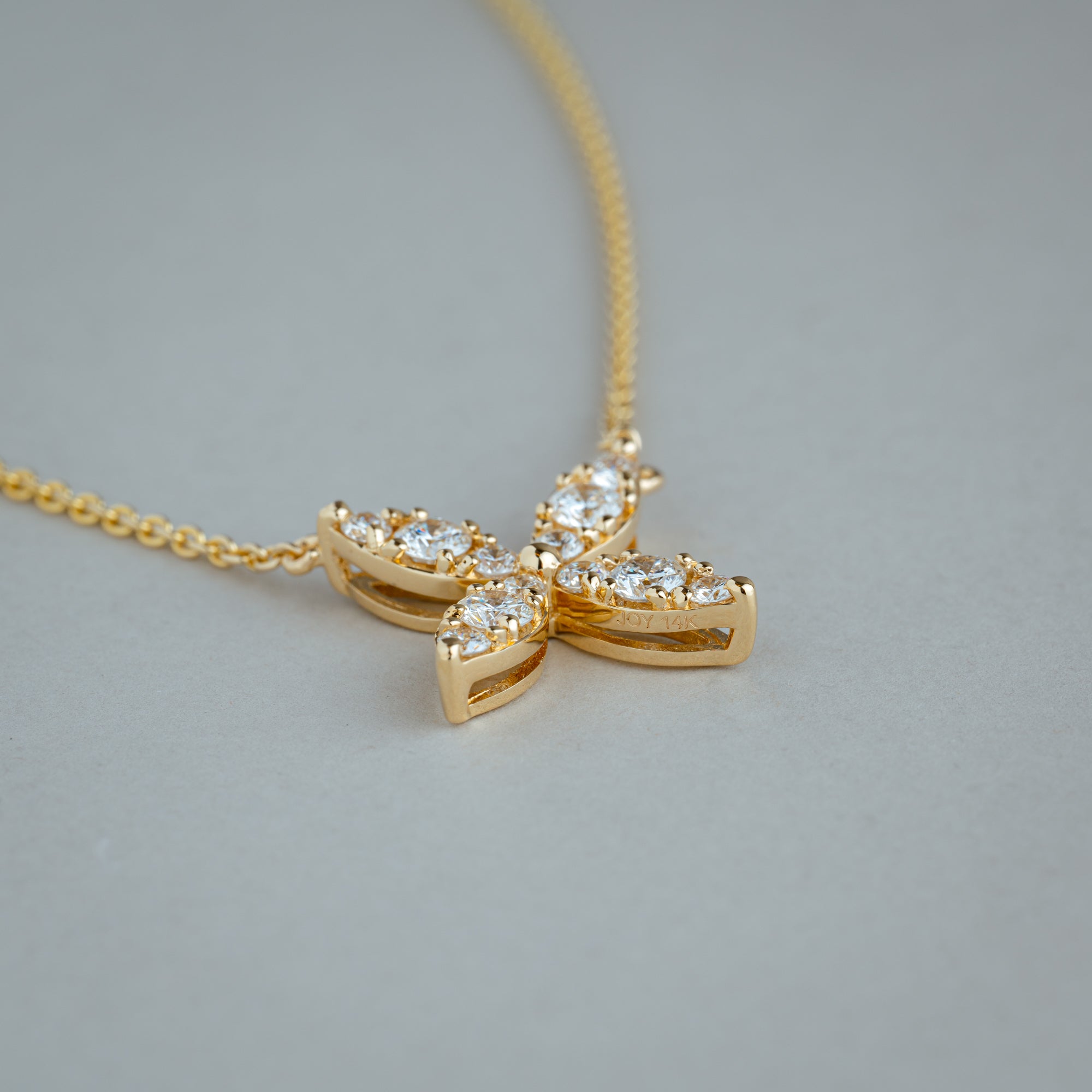 Marquise Flower Diamond Necklace - RNB Jewellery