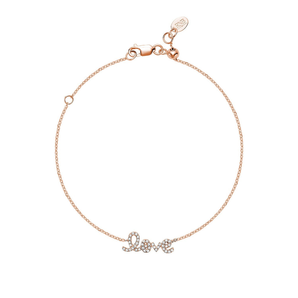 Mini "Love" Diamond Bracelet - RNB Jewellery