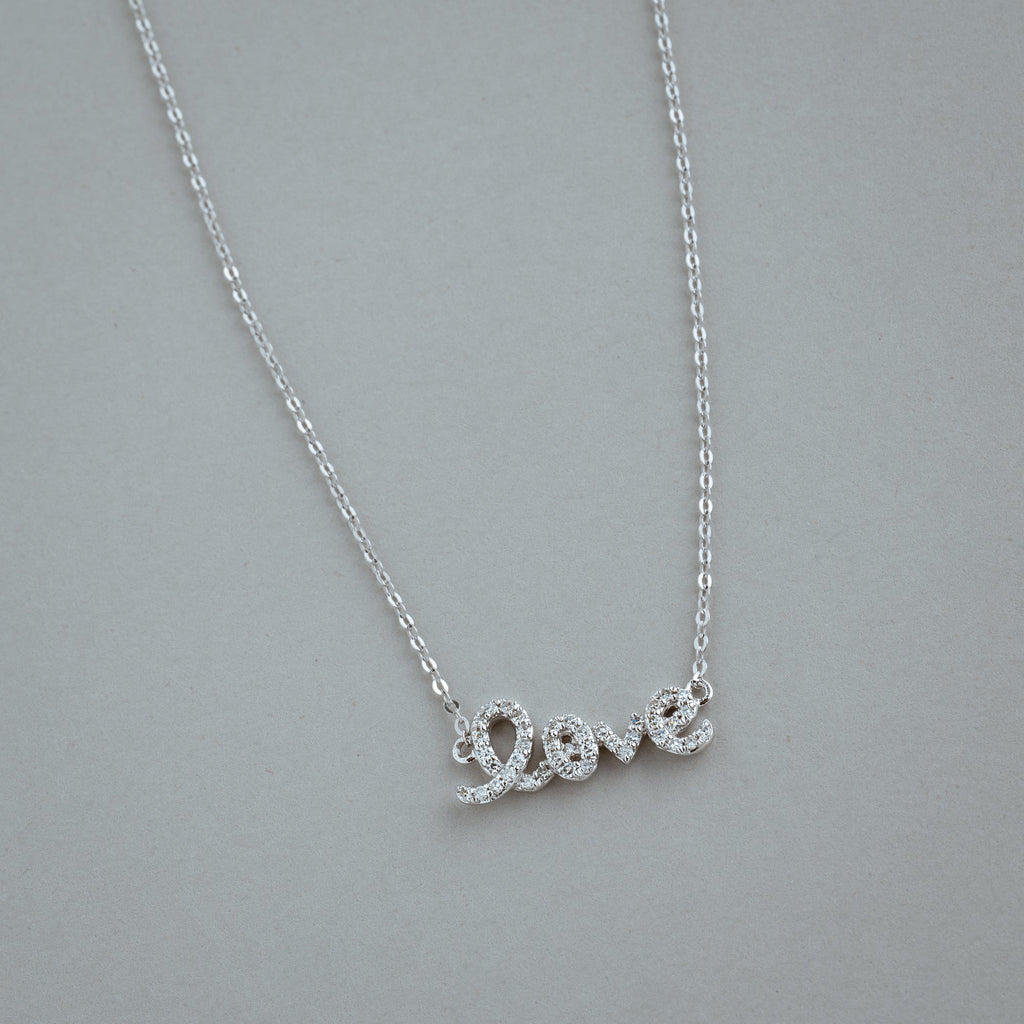 Mini "Love" Diamond Necklace - RNB Jewellery