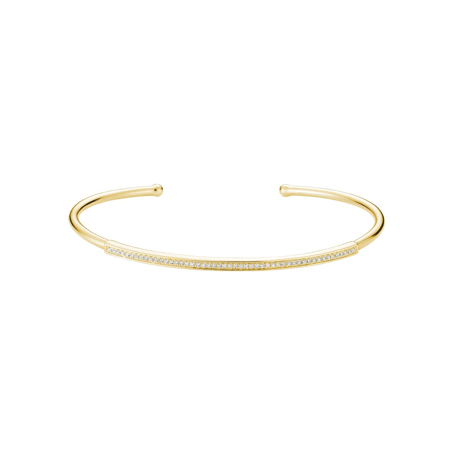 Open Shank Diamond Bangle Bracelet - RNB Jewellery