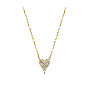 Pave Heart Diamond Necklace - RNB Jewellery