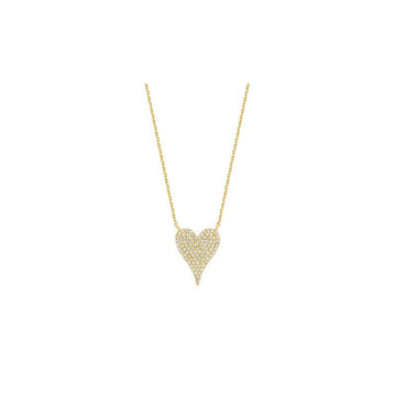 Pave Heart Diamond Necklace - RNB Jewellery