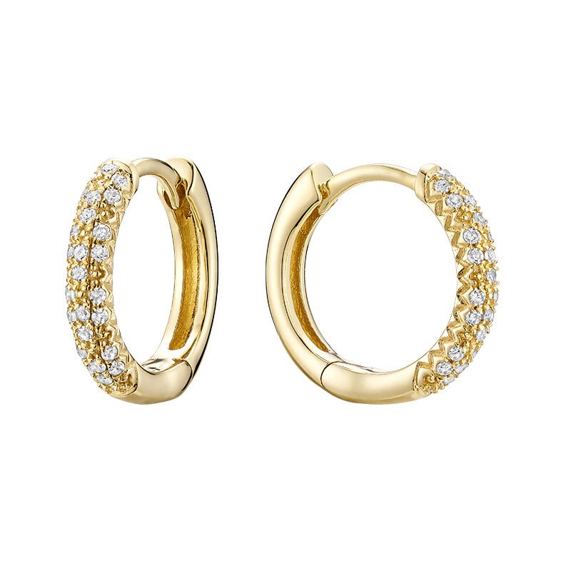 Pave Huggies Diamond Earring - RNB Jewellery
