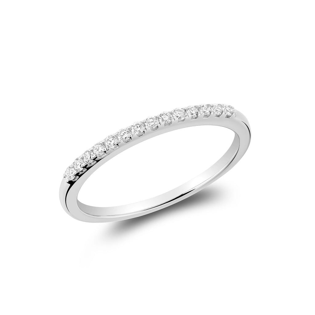 Pave Semi Eternity Diamond Band - RNB Jewellery