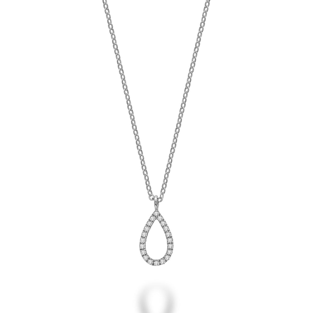 Pear Shape Diamond Pendant - RNB Jewellery