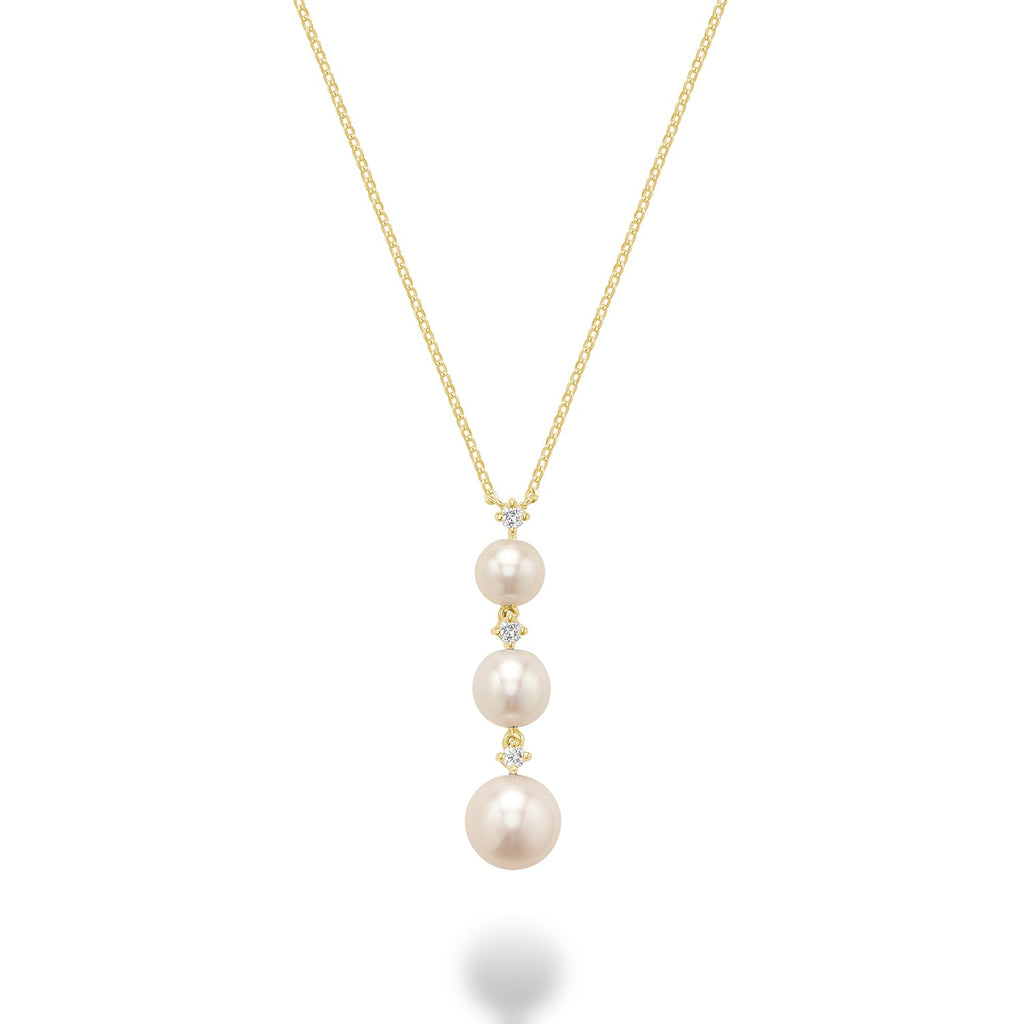 Pearl and Diamond Necklace - RNB Jewellery