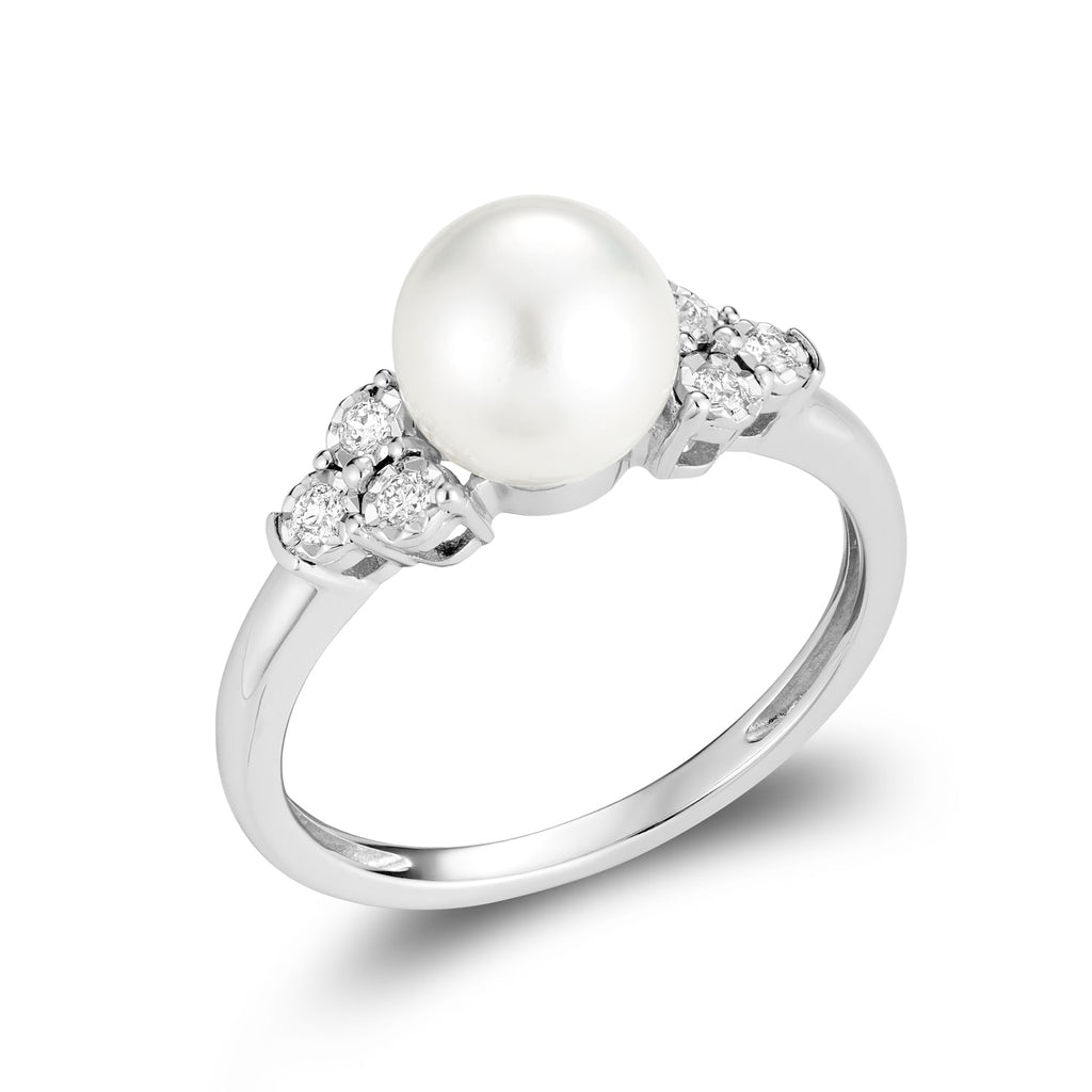 Pearl and Diamond Ring - RNB Jewellery