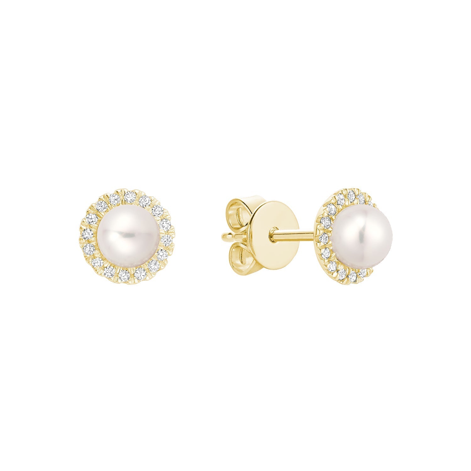 Pearl & Diamond Earrings - RNB Jewellery