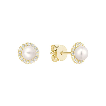 Pearl & Diamond Earrings - RNB Jewellery