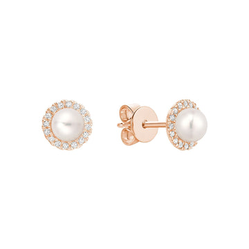 Pearl & Diamond Earrings - RNB Jewellery