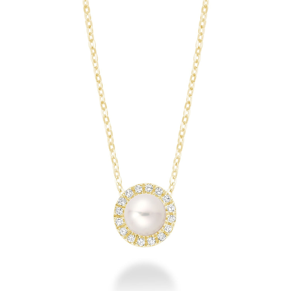 Pearl & Diamond Pendant - RNB Jewellery