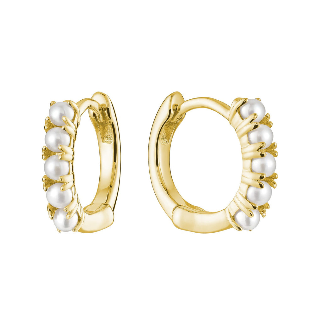 Pearl Huggies Earring - RNB Jewellery