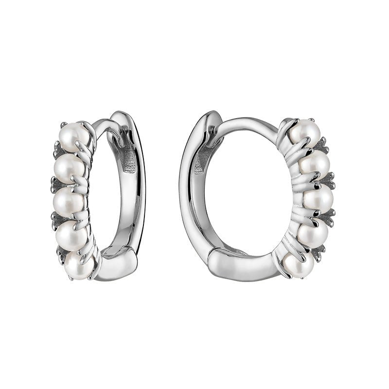 Pearl Huggies Earring - RNB Jewellery