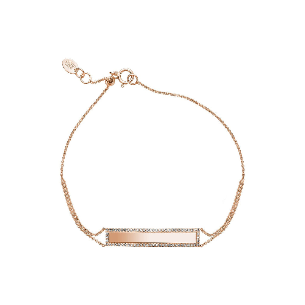 Plated Bar Diamond Bracelet - RNB Jewellery