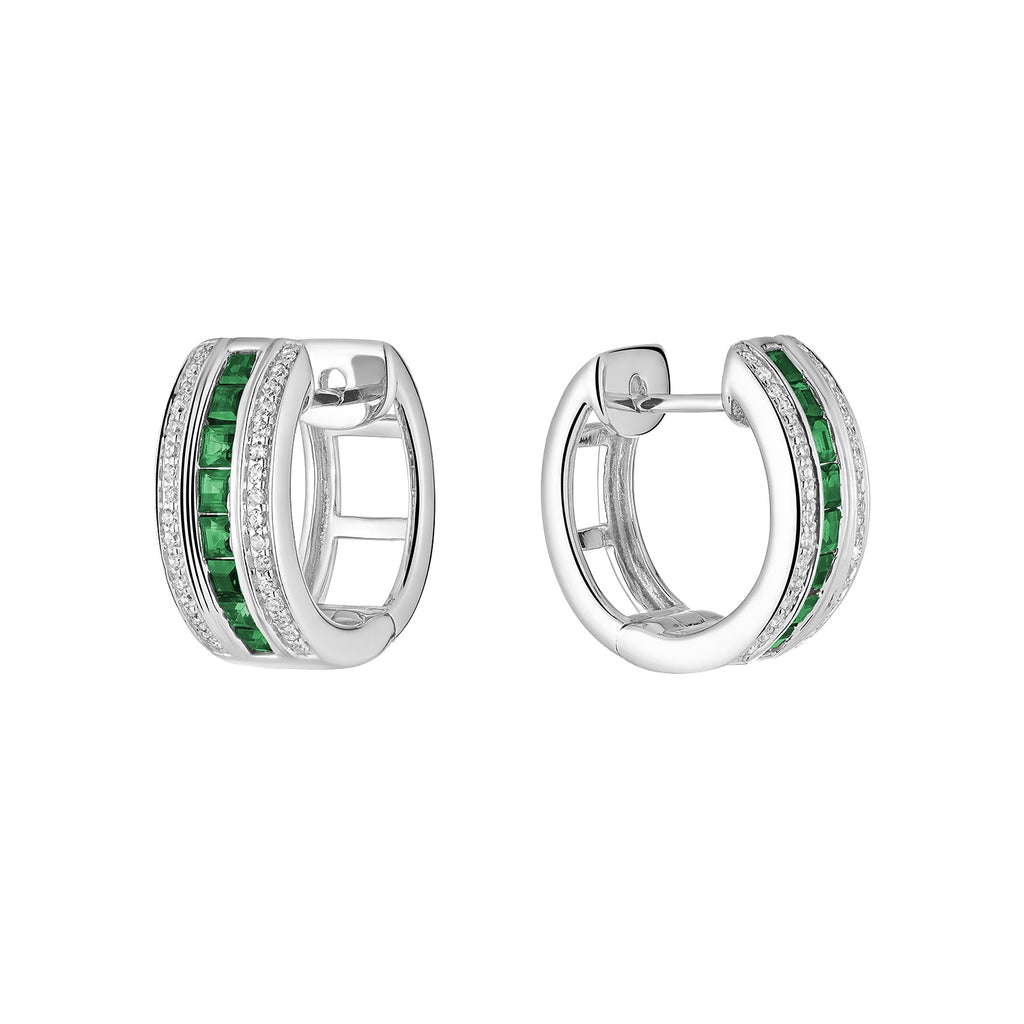 Precious & Diamond Huggie Earrings - RNB Jewellery