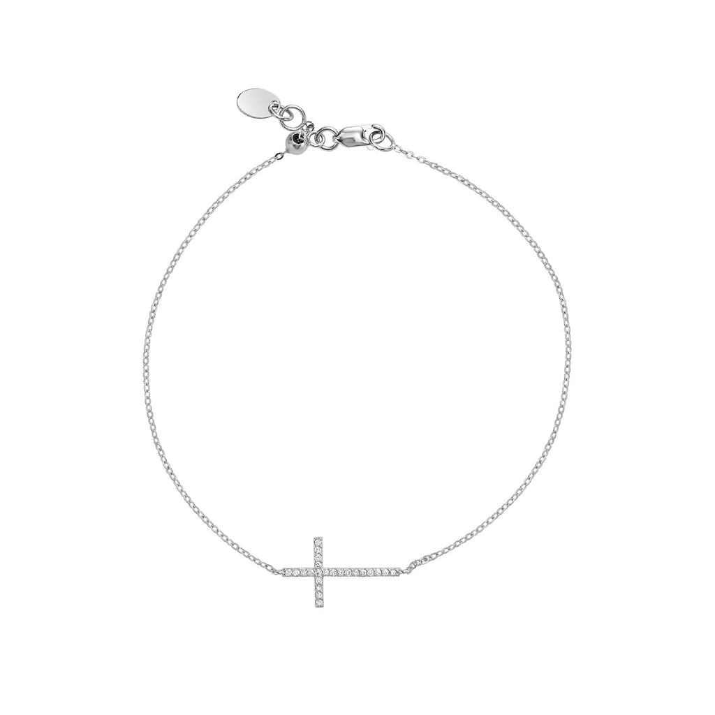 Religious Cross Diamond Bracelet - RNB Jewellery